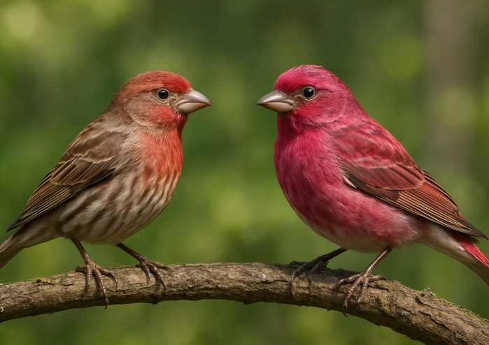 Purple Finch vs House Finch difference