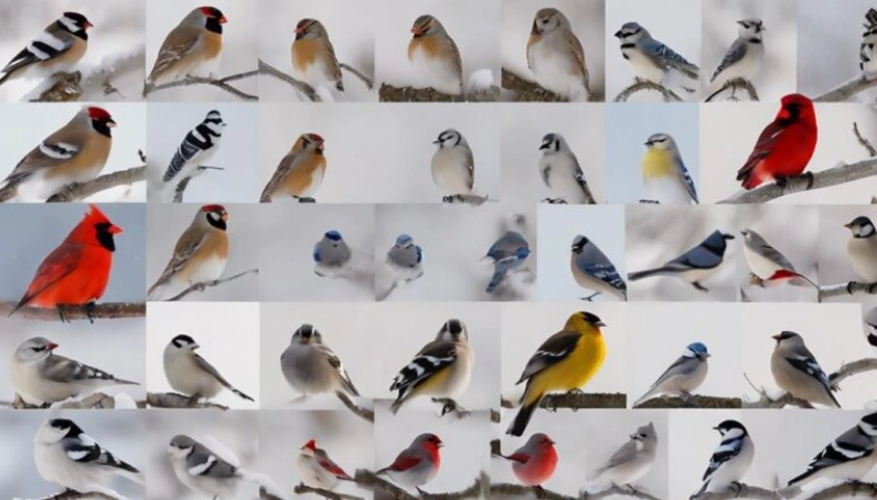 identify birds in winter