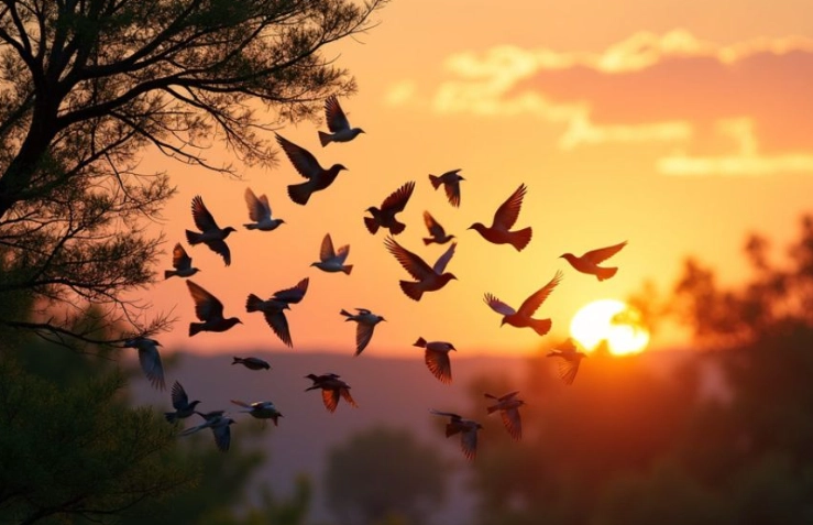 spring bird behavior