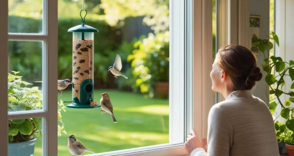What attracts birds to your window?