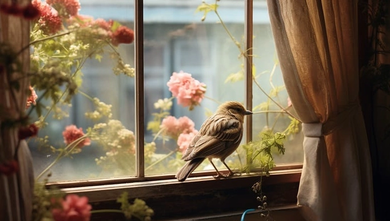 What does it mean when a bird comes by your window?