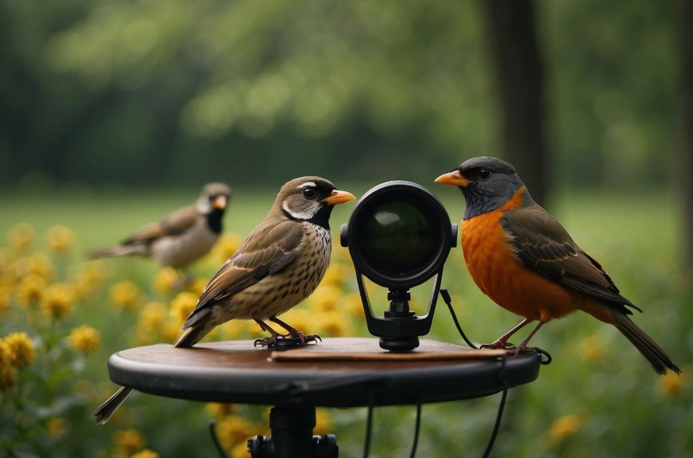 Record bird sounds to identify