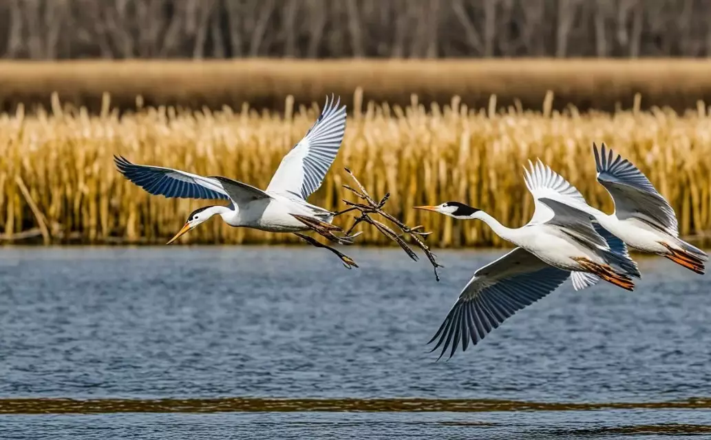 Why do birds like wetlands?