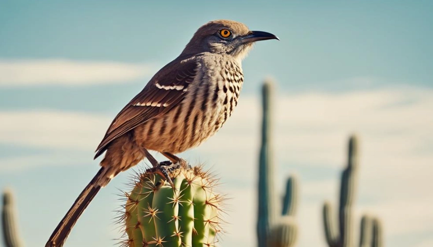 birds in the desert