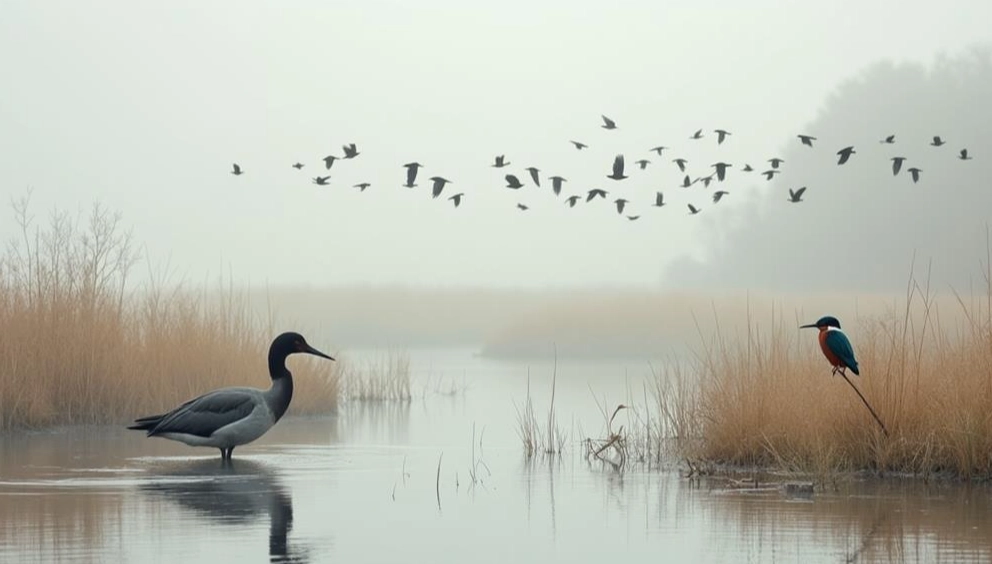 wetland ecosystem birds