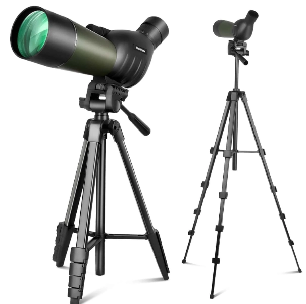 What does 20-60X60 mean on a spotting scope?